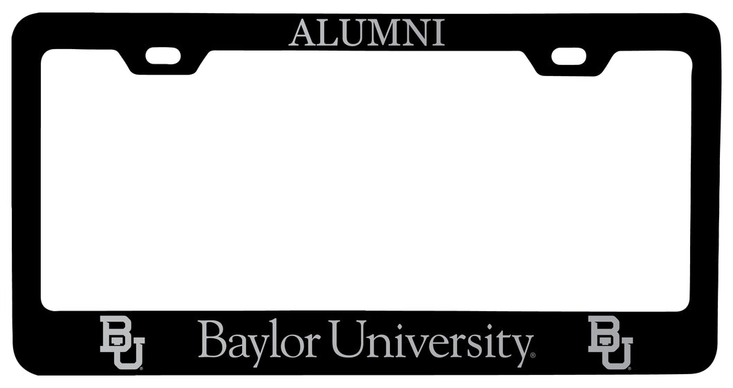 Baylor Bears Alumni Engraved Metal License Plate Frame Black Officially Licensed