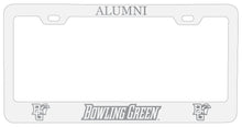 Load image into Gallery viewer, Bowling Green Falcons Alumni Engraved Metal License Plate Frame White Officially Licensed
