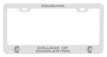 Load image into Gallery viewer, College of Charleston Engraved Metal License Plate Frame Officially Licensed Collegiate Product
