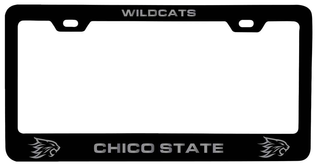 California State University, Chico NCAA Laser-Engraved Metal License Plate Frame - Choose Black or White Color