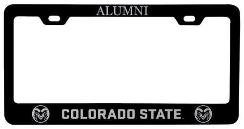 Colorado State Rams Alumni Engraved Metal License Plate Frame Black Officially Licensed