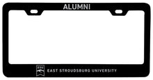 Load image into Gallery viewer, East Stroudsburg University Alumni Engraved Metal License Plate Frame Black Officially Licensed
