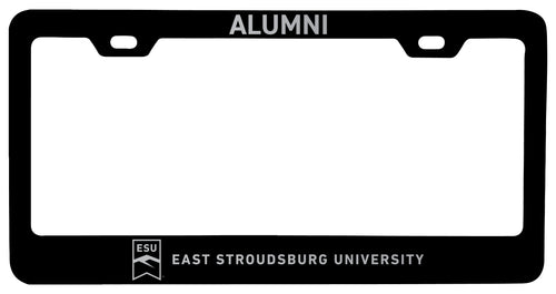 East Stroudsburg University Alumni Engraved Metal License Plate Frame Black Officially Licensed