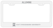 Load image into Gallery viewer, East Stroudsburg University Alumni Engraved Metal License Plate Frame Officially Licensed
