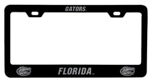 Load image into Gallery viewer, Florida Gators Engraved Metal License Plate Frame Black Officially Licensed Collegiate Product Black
