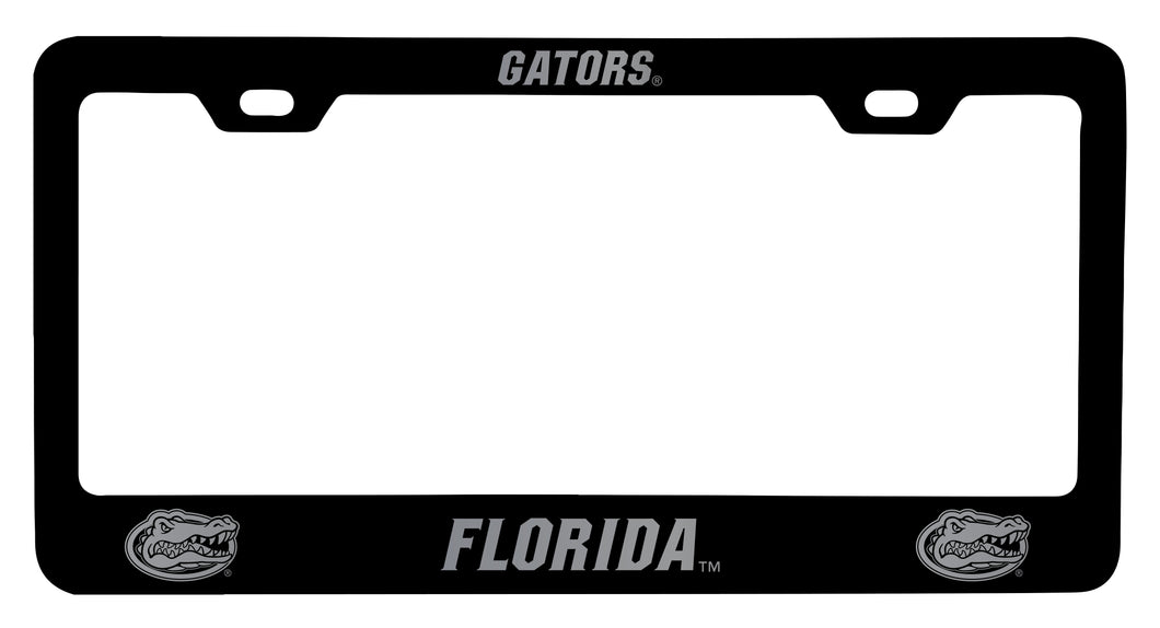Florida Gators Engraved Metal License Plate Frame Black Officially Licensed Collegiate Product Black