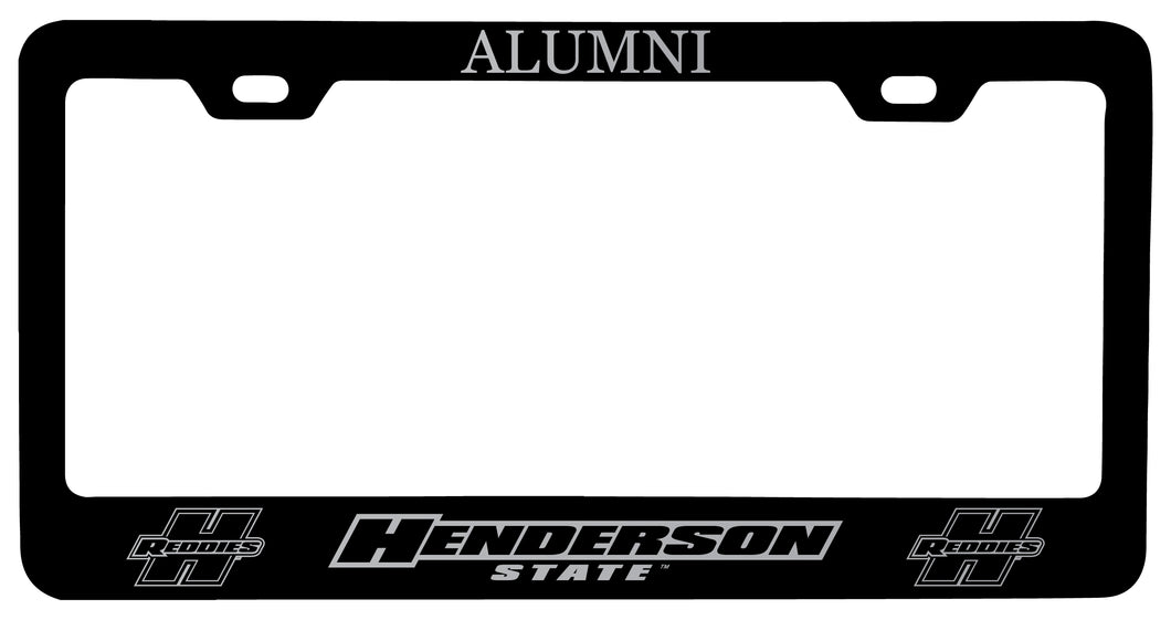 Henderson State Reddies Alumni Engraved Metal License Plate Frame Black Officially Licensed