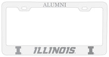 Load image into Gallery viewer, Illinois Fighting Illini Alumni Engraved Metal License Plate Frame Officially Licensed
