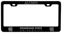 Load image into Gallery viewer, Kennesaw State University Alumni Engraved Metal License Plate Frame Black Officially Licensed
