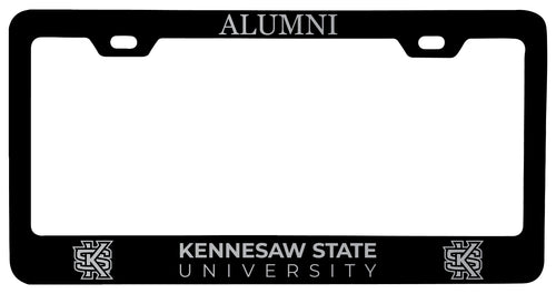 Kennesaw State University Alumni Engraved Metal License Plate Frame Black Officially Licensed