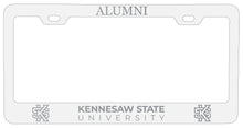 Load image into Gallery viewer, Kennesaw State University Alumni Engraved Metal License Plate Frame Officially Licensed
