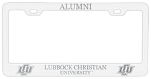 Load image into Gallery viewer, Lubbock Christian University Chaparral Alumni Engraved Metal License Plate Frame Officially Licensed
