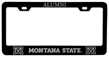 Load image into Gallery viewer, Montana State Bobcats Alumni Engraved Metal License Plate Frame Black Officially Licensed
