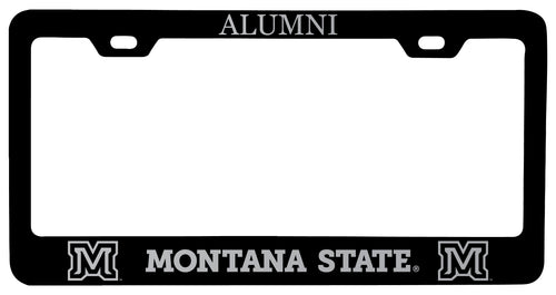 Montana State Bobcats Alumni Engraved Metal License Plate Frame Black Officially Licensed