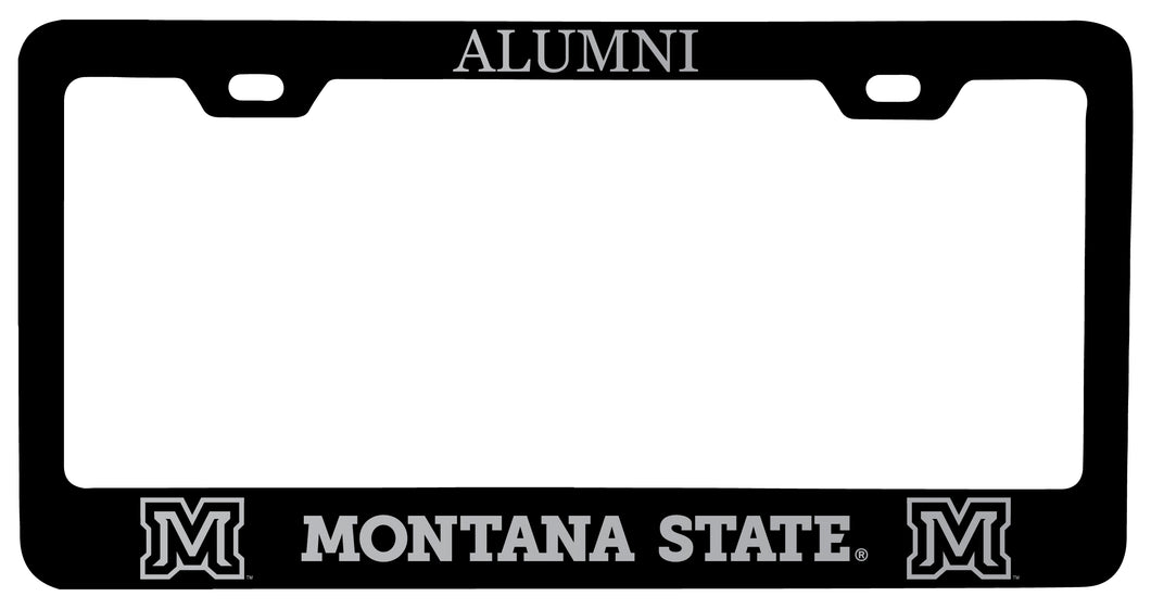 Montana State Bobcats Alumni Engraved Metal License Plate Frame Black Officially Licensed