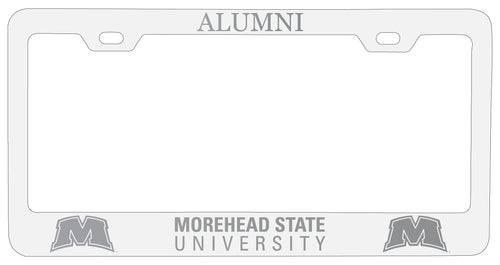 Morehead State University Alumni Engraved Metal License Plate Frame White Officially Licensed