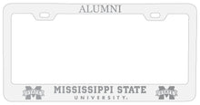 Load image into Gallery viewer, Mississippi State Bulldogs Alumni Engraved Metal License Plate Frame White Officially Licensed
