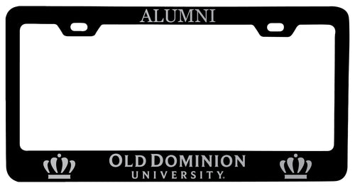 Old Dominion Monarchs Alumni Engraved Metal License Plate Frame Black Officially Licensed