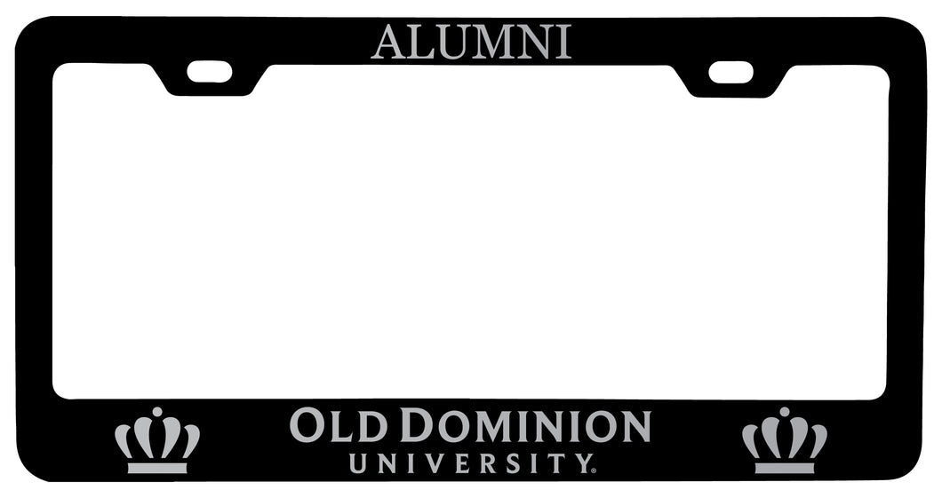 Old Dominion Monarchs Alumni Engraved Metal License Plate Frame Black Officially Licensed