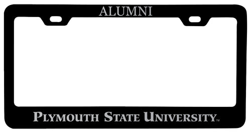 Plymouth State University Alumni Engraved Metal License Plate Frame Black Officially Licensed