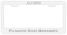 Load image into Gallery viewer, Plymouth State University Alumni Engraved Metal License Plate Frame Officially Licensed
