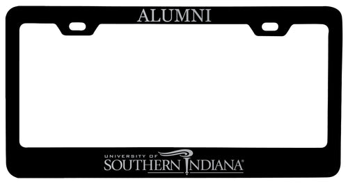 University of Southern Indiana Alumni Engraved Metal License Plate Frame Black Officially Licensed