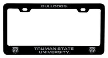 Load image into Gallery viewer, Truman State University Engraved Metal License Plate Frame Black Officially Licensed Collegiate Product Black
