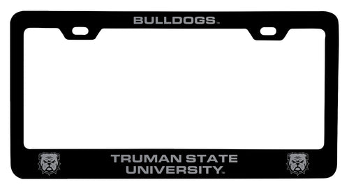 Truman State University Engraved Metal License Plate Frame Black Officially Licensed Collegiate Product Black