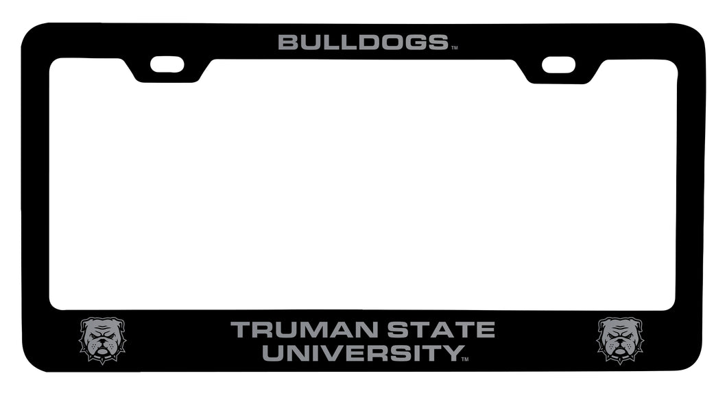 Truman State University Engraved Metal License Plate Frame Black Officially Licensed Collegiate Product Black