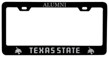 Load image into Gallery viewer, Texas State Bobcats Alumni Engraved Metal License Plate Frame Officially Licensed
