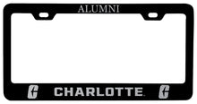 Load image into Gallery viewer, North Carolina Charlotte Forty-Niners Alumni Engraved Metal License Plate Frame Black Officially Licensed
