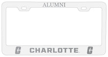 Load image into Gallery viewer, North Carolina Charlotte Forty-Niners Alumni Engraved Metal License Plate Frame Officially Licensed
