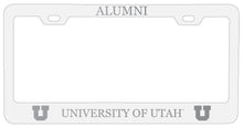 Load image into Gallery viewer, Utah Utes Alumni Engraved Metal License Plate Frame Officially Licensed
