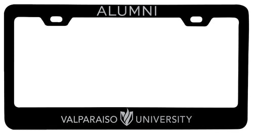 Valparaiso University Alumni Engraved Metal License Plate Frame Black Officially Licensed