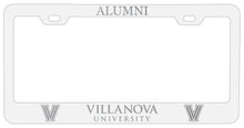 Load image into Gallery viewer, Villanova Wildcats Alumni Engraved Metal License Plate Frame White Officially Licensed
