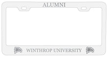 Load image into Gallery viewer, Winthrop University Alumni Engraved Metal License Plate Frame Officially Licensed
