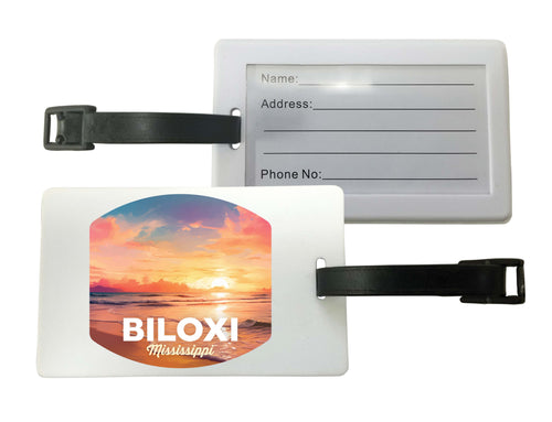 Biloxi Mississippi Design B Souvenir Luggage Tag Single