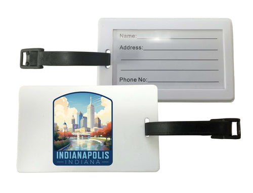 Indianapolis Indiana Design A Souvenir Luggage Tag Single