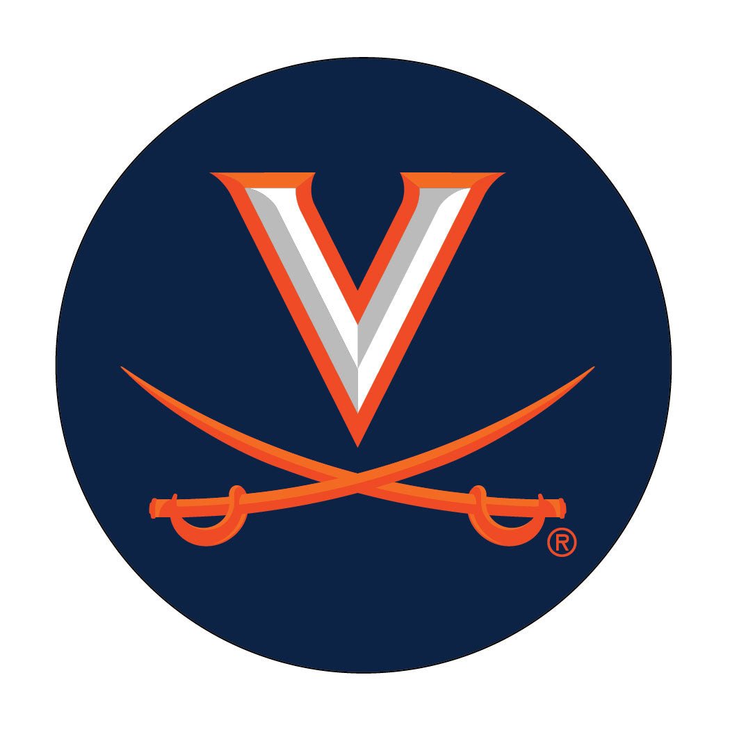 Virginia Cavaliers 4-Inch Round Shape NCAA High-Definition Magnet - Versatile Metallic Surface Adornment