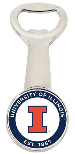 Illinois Fighting Illini Magnetic Bottle Opener Officially Licensed Collegiate Product 4-Pack