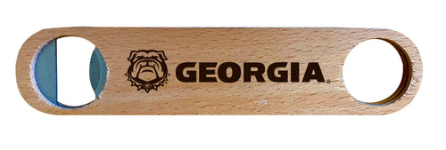 Georgia Bulldogs Engraved Wooden Bottle Opener Officially Licensed Collegiate Product NO