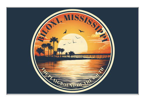 Biloxi Mississippi Design A Souvenir 2x3-Inch Fridge Magnet Single