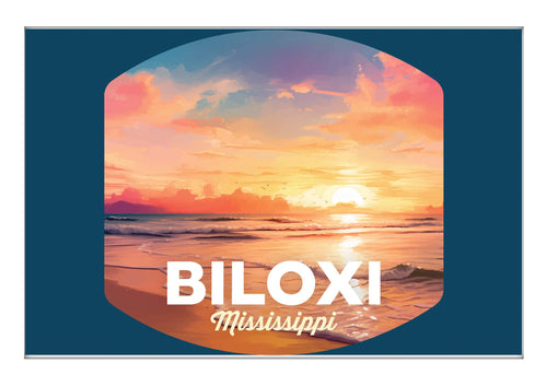 Biloxi Mississippi Design B Souvenir 2x3-Inch Fridge Magnet 4-Pack