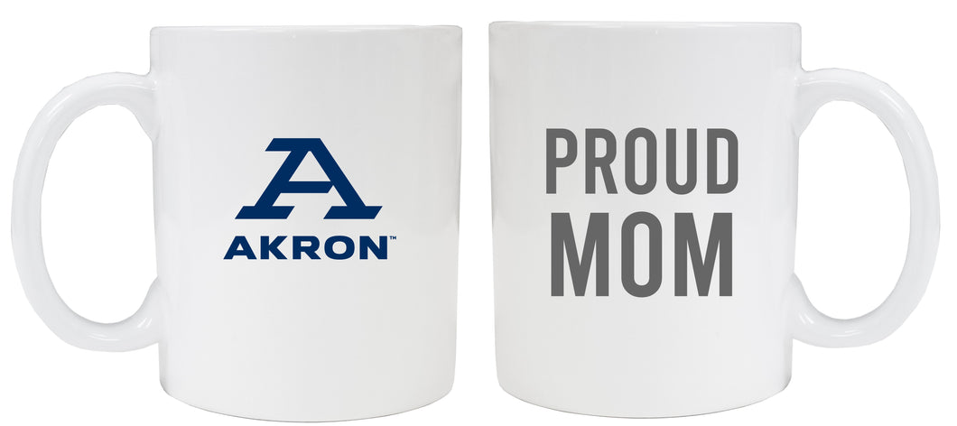 Akron Zips Proud Mom Ceramic Coffee Mug - White