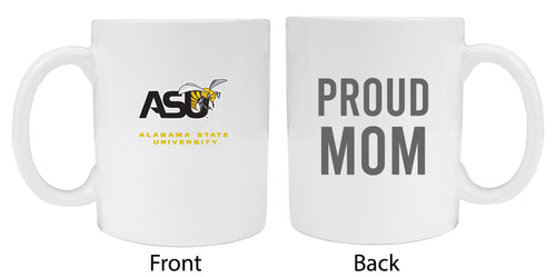 Alabama State University Proud Mom Ceramic Coffee Mug - White (2 Pack)