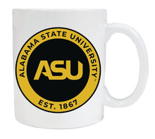 Load image into Gallery viewer, Alabama State University 12 oz Ceramic Coffee Mug Circle Design Officially Licensed Collegiate Product
