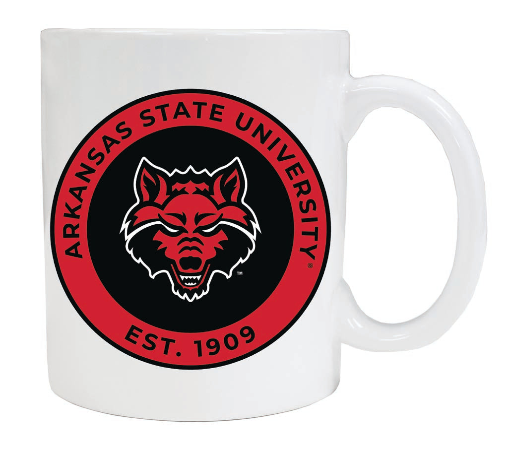 Arkansas State 12 oz Ceramic Coffee Mug Circle Design Officially Licensed Collegiate Product