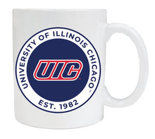 Load image into Gallery viewer, University of Illinois at Chicago 12 oz White Ceramic Coffee Mug Circle Design Officially Licensed Collegiate Product
