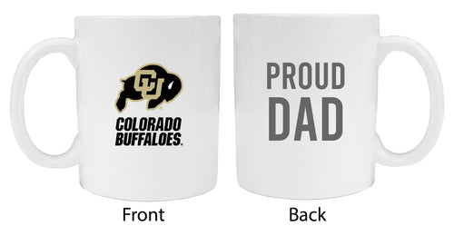 Colorado Buffaloes Proud Dad Ceramic Coffee Mug - White (2 Pack)