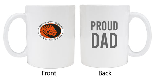 East Central University Tigers Proud Dad Ceramic Coffee Mug - White (2 Pack)